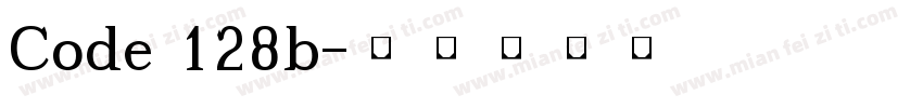 Code 128b字体转换